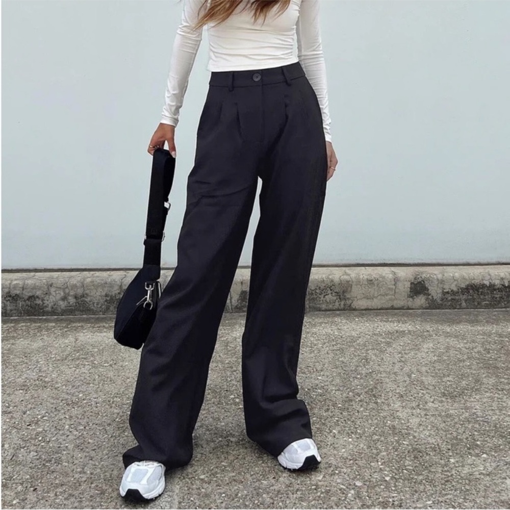 Princess Polly Black Wide Leg Pants